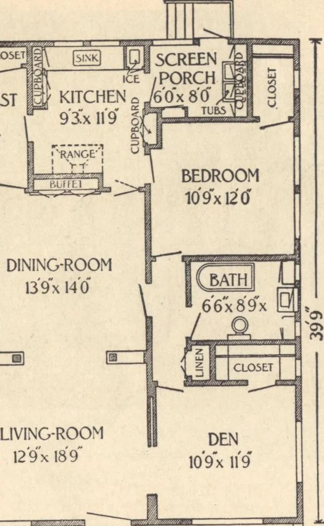 An illustration from Journal bungalows, 1916, leaf 51