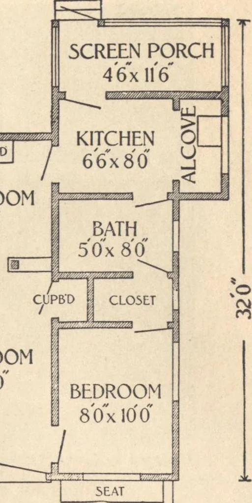 An illustration from Journal bungalows, 1916, leaf 51