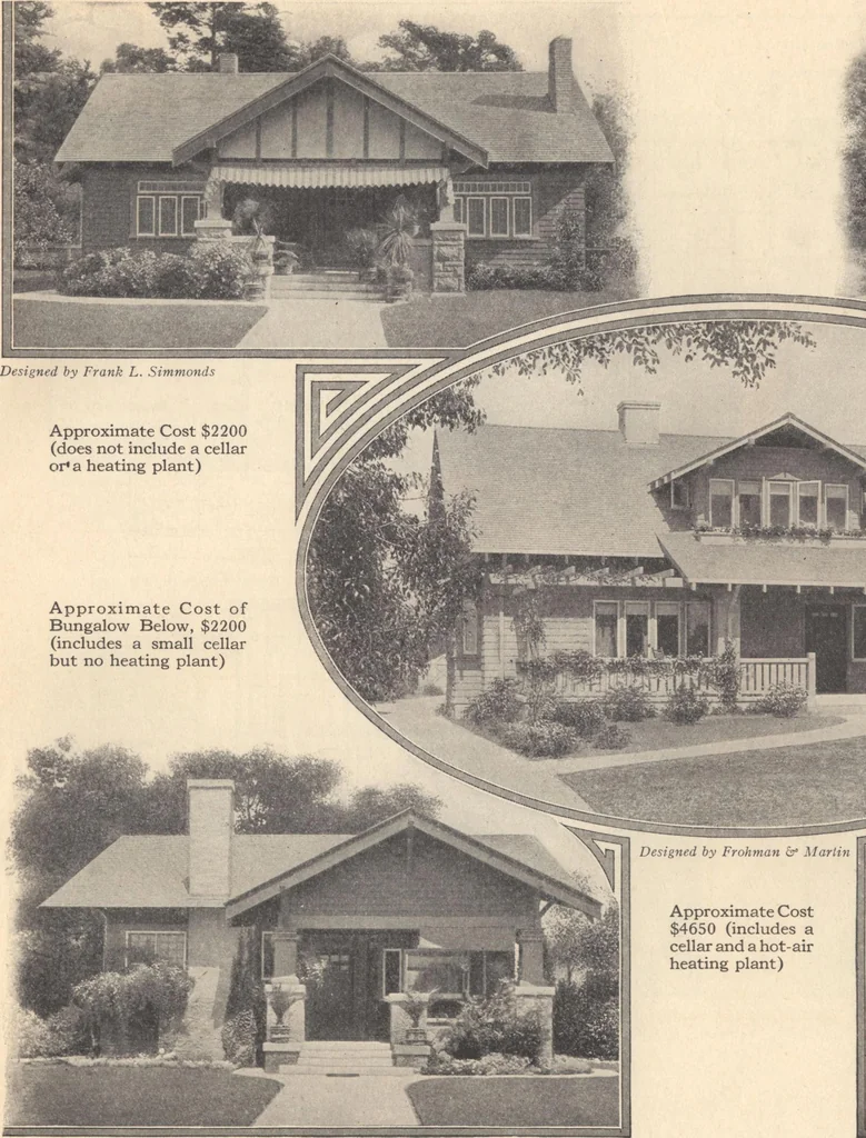 An illustration from Journal bungalows, 1916, leaf 54