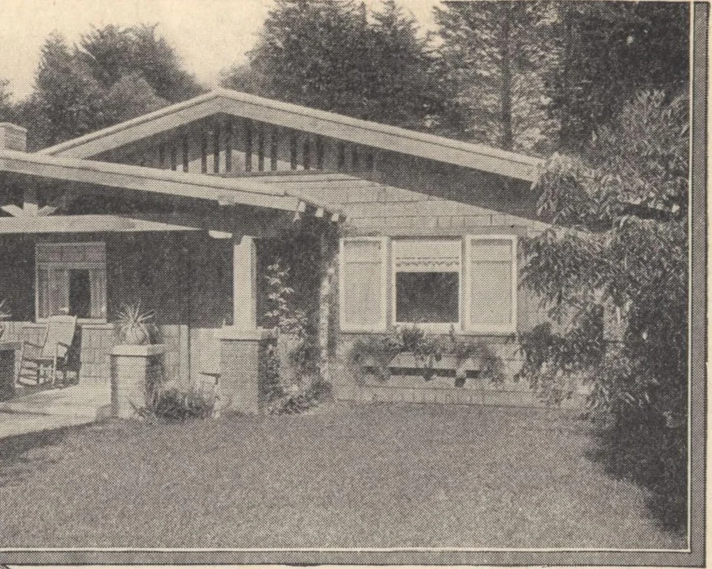 An illustration from Journal bungalows, 1916, leaf 54