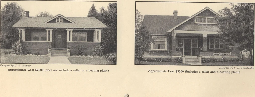 An illustration from Journal bungalows, 1916, leaf 56