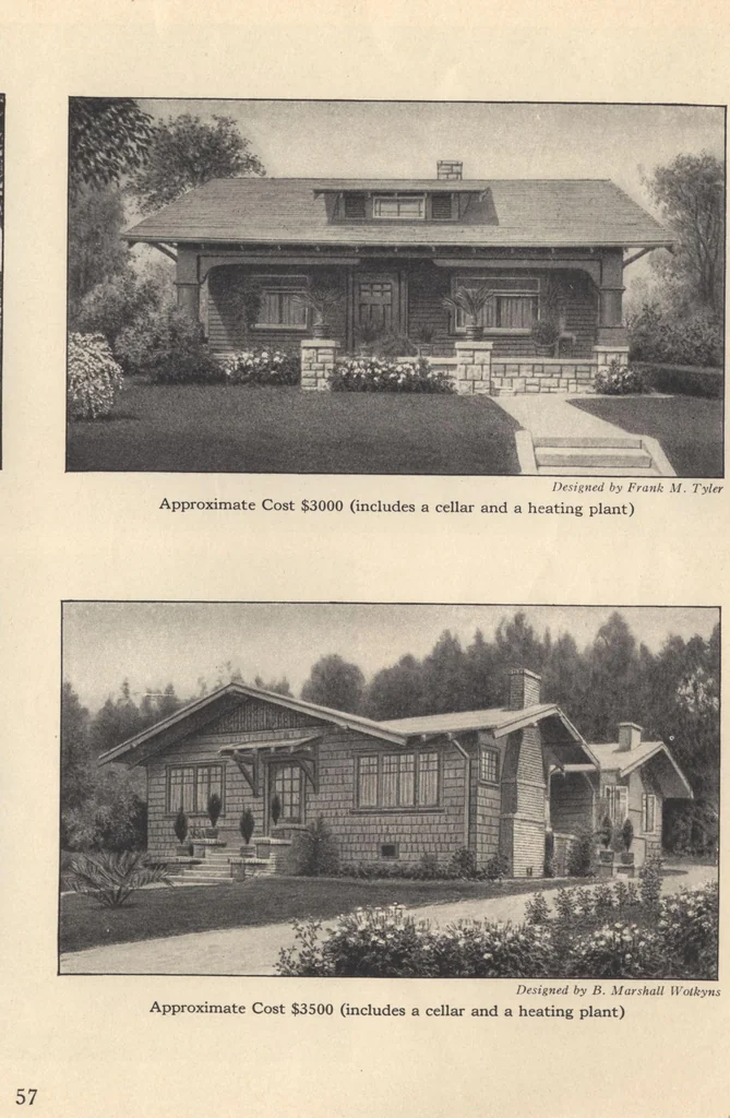 An illustration from Journal bungalows, 1916, leaf 58