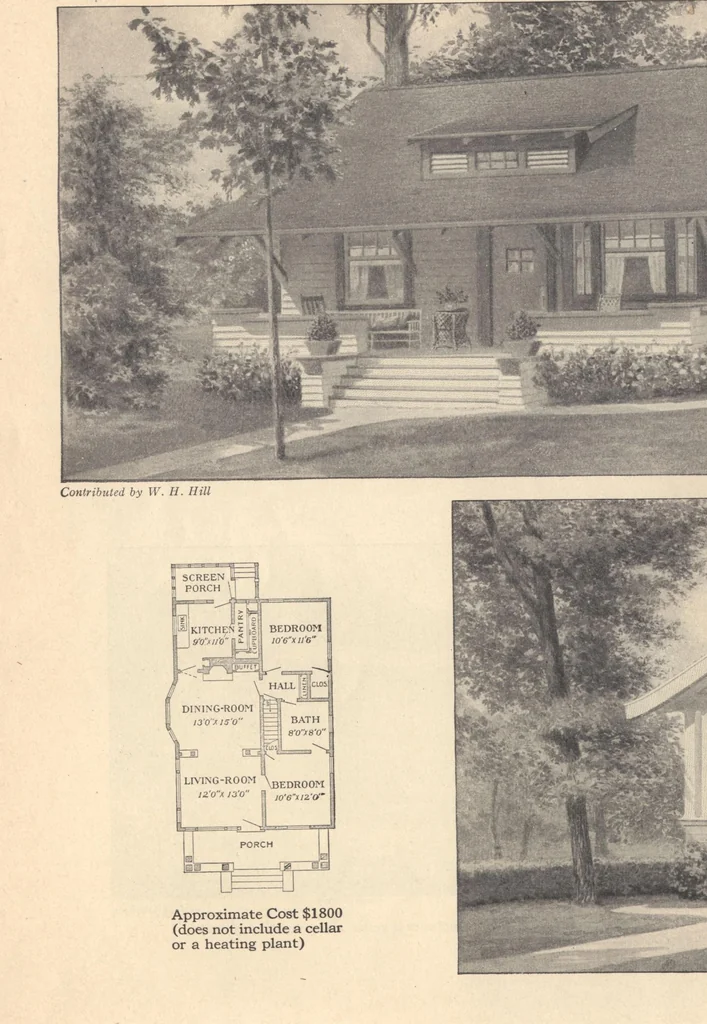 An illustration from Journal bungalows, 1916, leaf 59