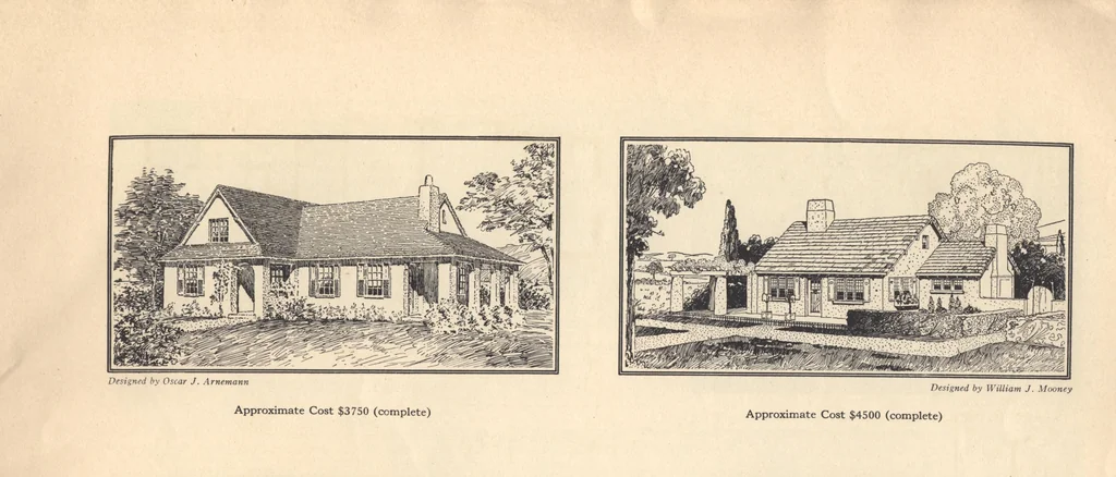 An illustration from Journal bungalows, 1916, leaf 6