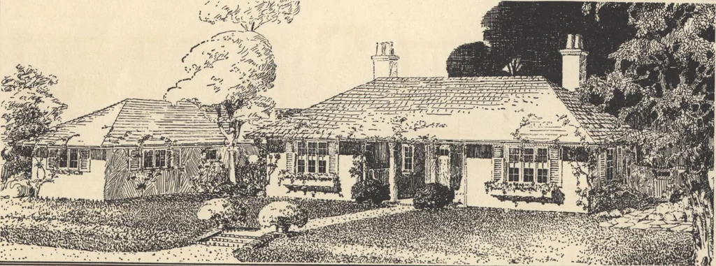 An illustration from Journal bungalows, 1916, leaf 6