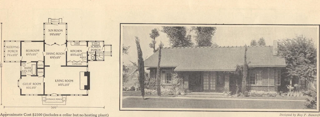 An illustration from Journal bungalows, 1916, leaf 60