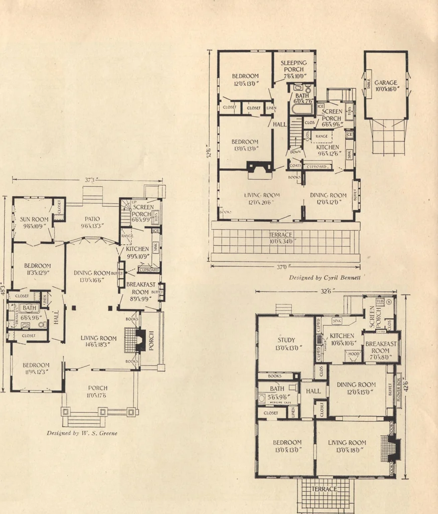 An illustration from Journal bungalows, 1916, leaf 61