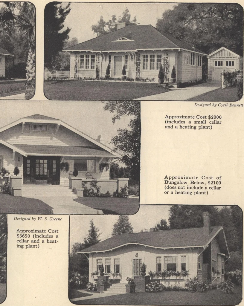 An illustration from Journal bungalows, 1916, leaf 62