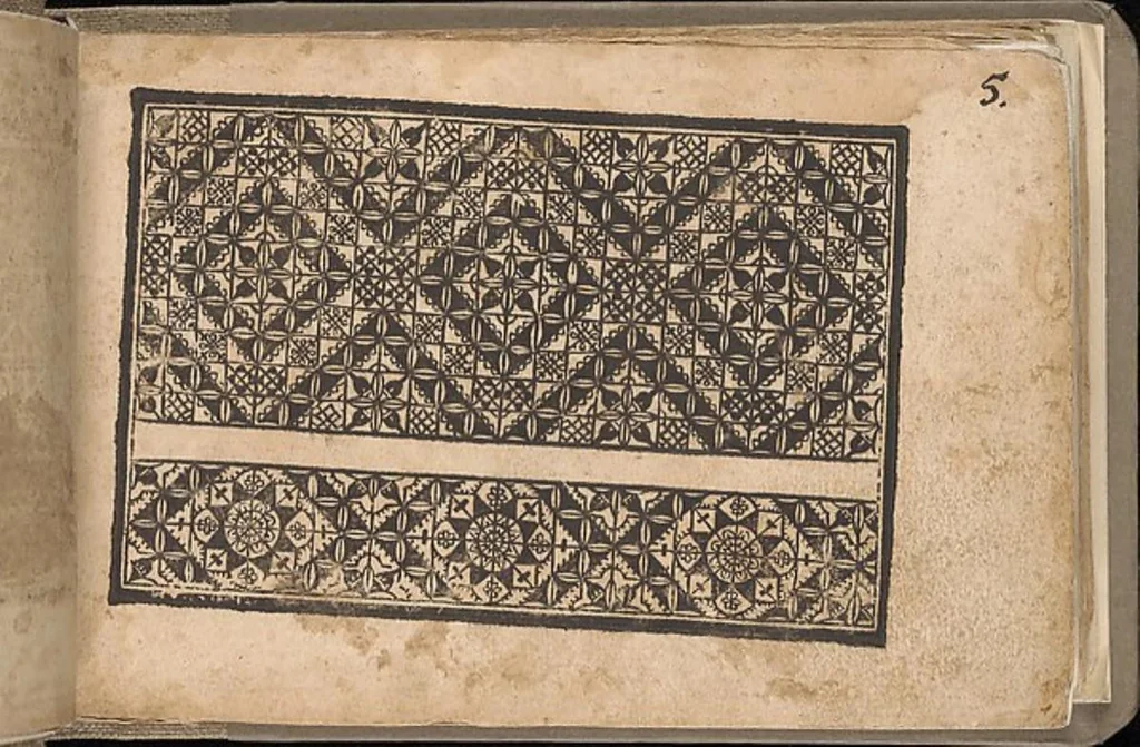 An illustration from Schön newes Modelbuch, von 500...., 1608, leaf 5