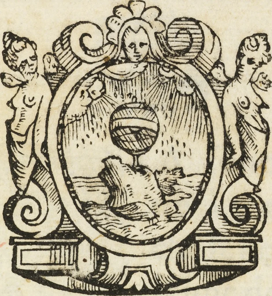 An illustration from Rime degl'illvstrissimi sig. academici Eterei. All'illustriss. & reuerendiss . sig. il signor Cardinale Scipione Gonzaga ... (1588), 1588, leaf 8