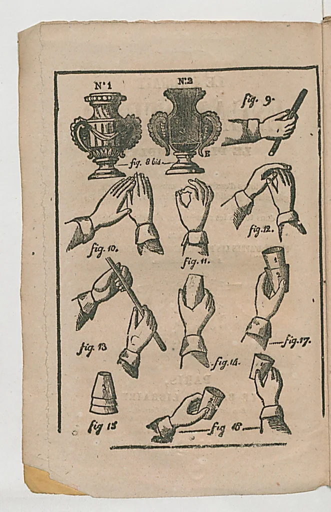 An illustration from Le Parfait Escamoteur, 1863, leaf 7
