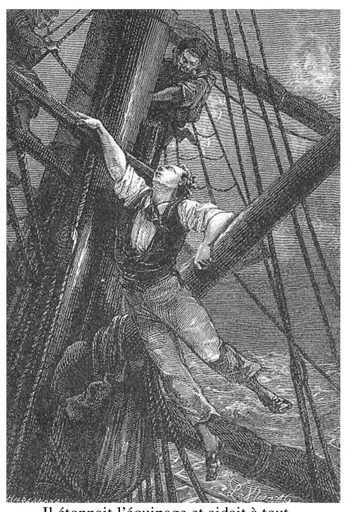 An illustration from Le Tour Du Monde En Quatre Vingts Jours, 1873, leaf 195