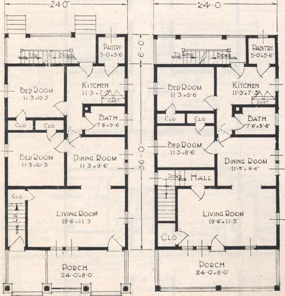 An illustration from Book A-7 of one hundred homes, 1917, leaf 100