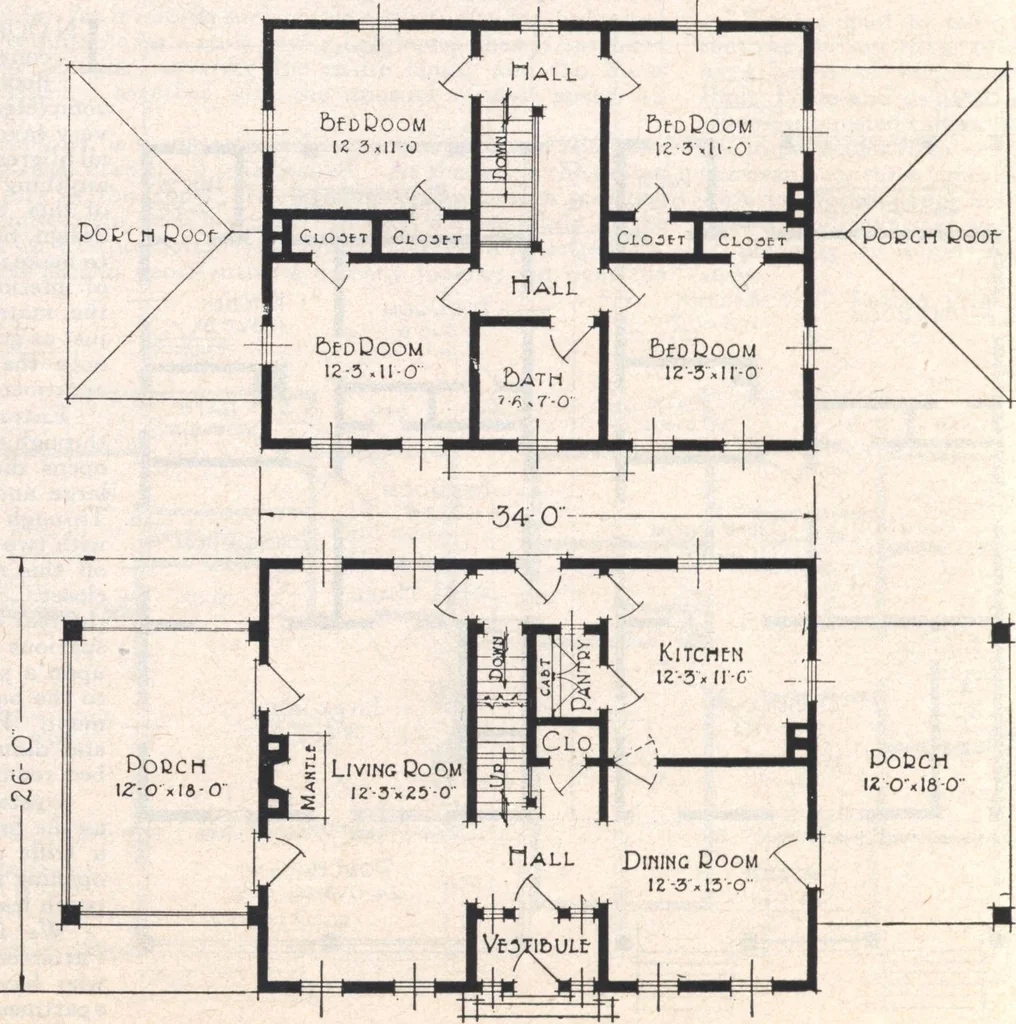 An illustration from Book A-7 of one hundred homes, 1917, leaf 101