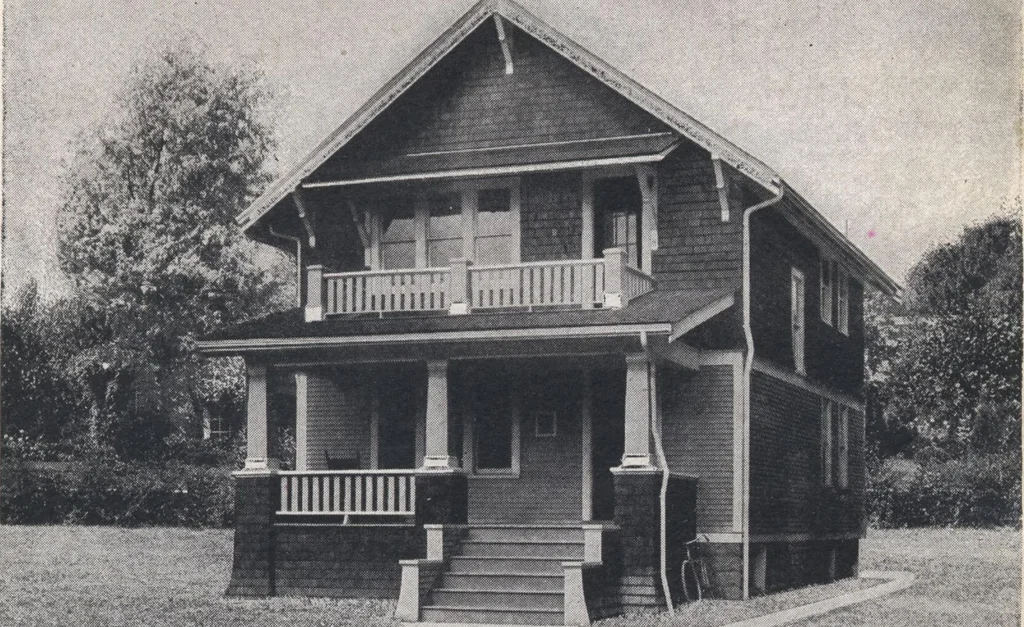 An illustration from Book A-7 of one hundred homes, 1917, leaf 102
