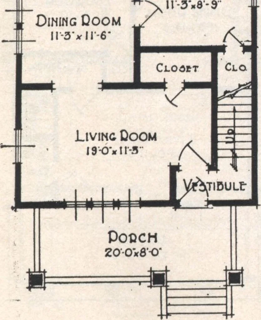 An illustration from Book A-7 of one hundred homes, 1917, leaf 102