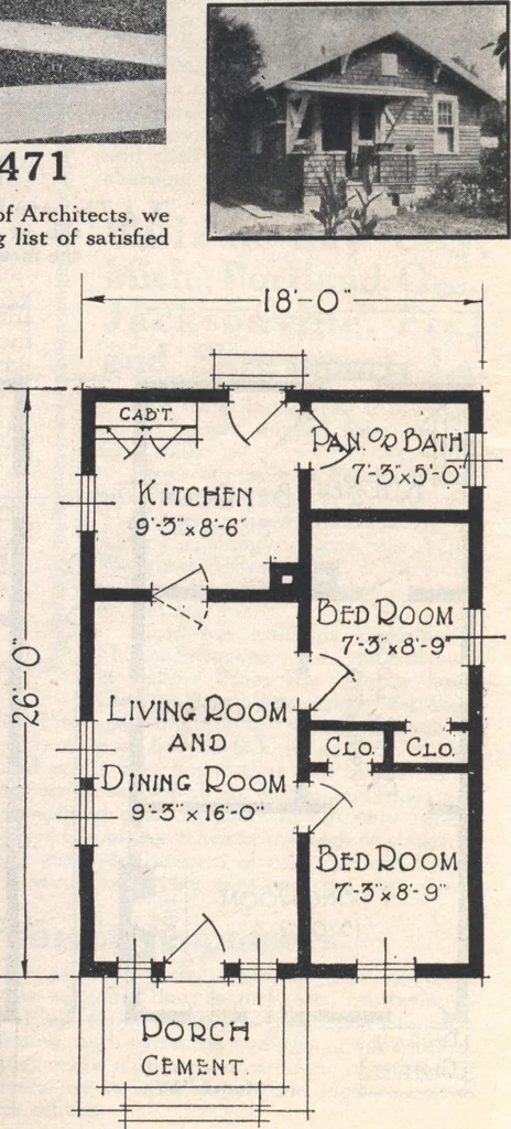An illustration from Book A-7 of one hundred homes, 1917, leaf 13
