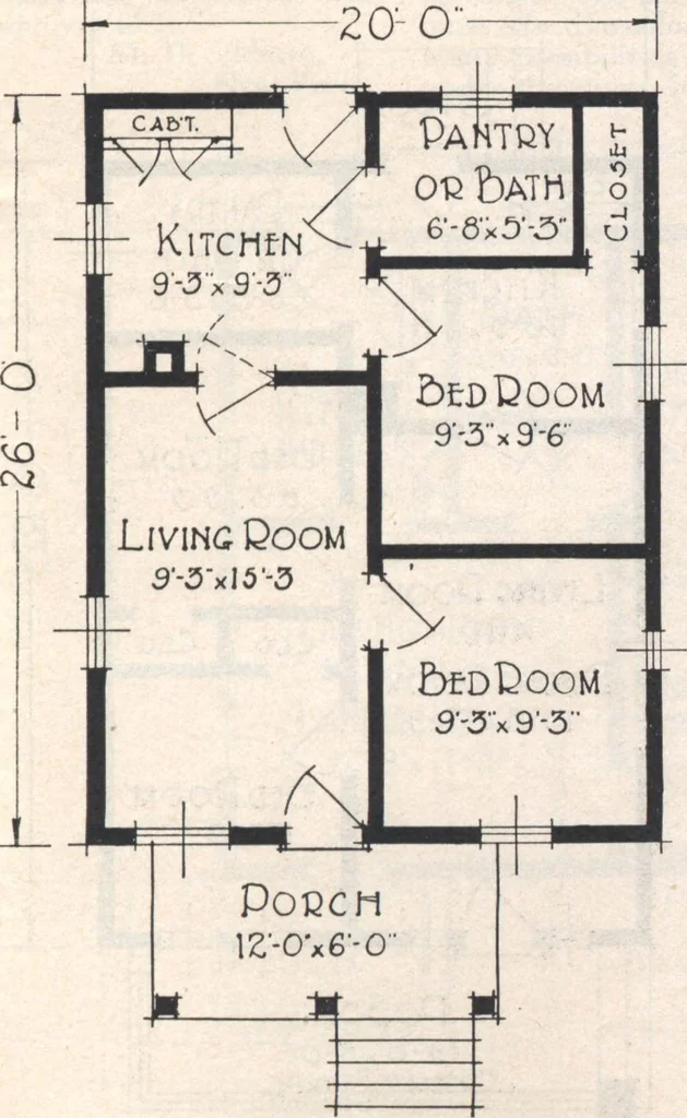 An illustration from Book A-7 of one hundred homes, 1917, leaf 14