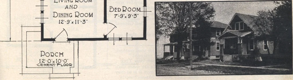An illustration from Book A-7 of one hundred homes, 1917, leaf 16