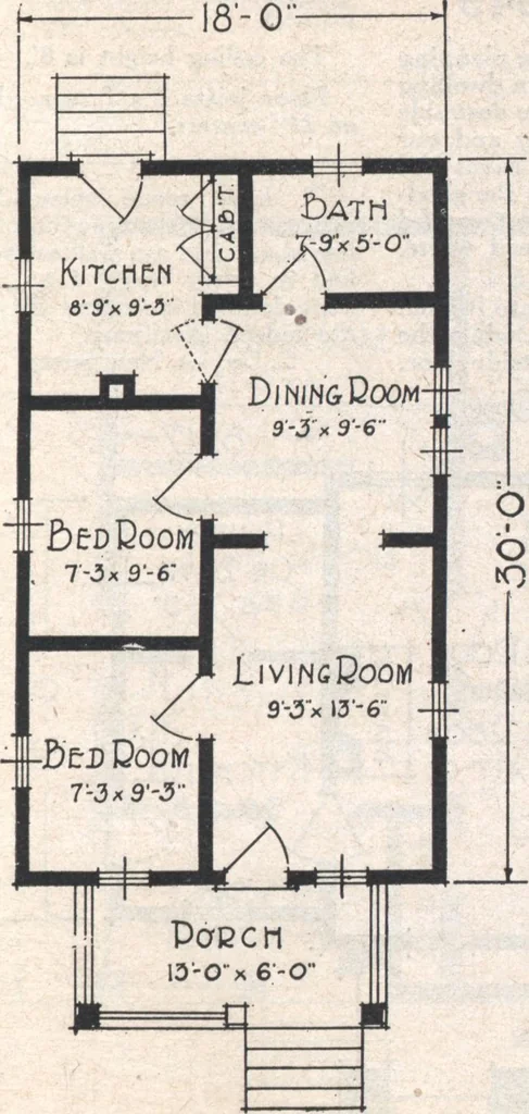 An illustration from Book A-7 of one hundred homes, 1917, leaf 20
