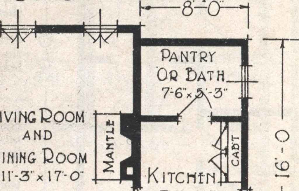 An illustration from Book A-7 of one hundred homes, 1917, leaf 21