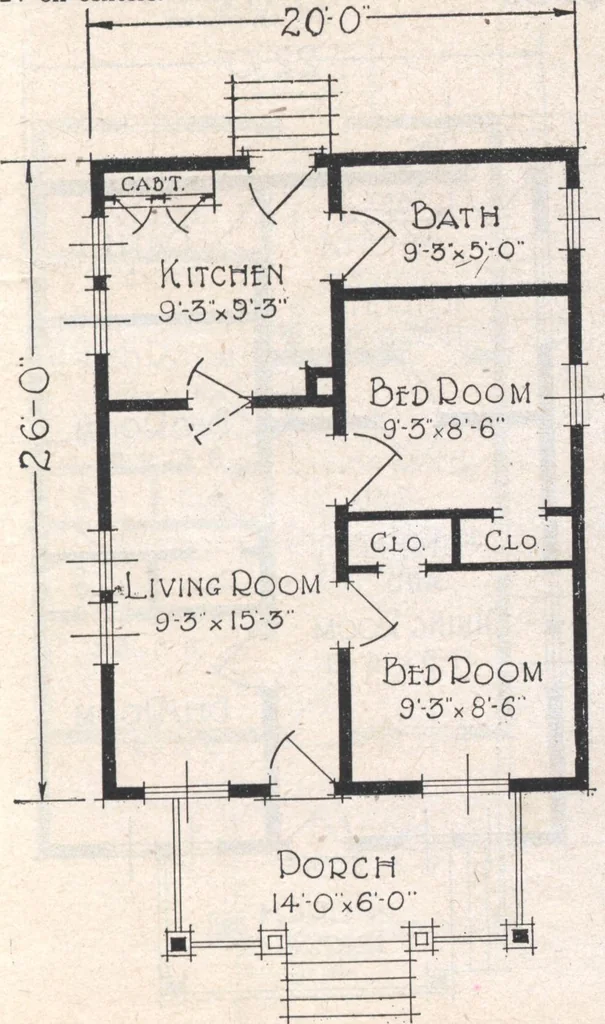 An illustration from Book A-7 of one hundred homes, 1917, leaf 24
