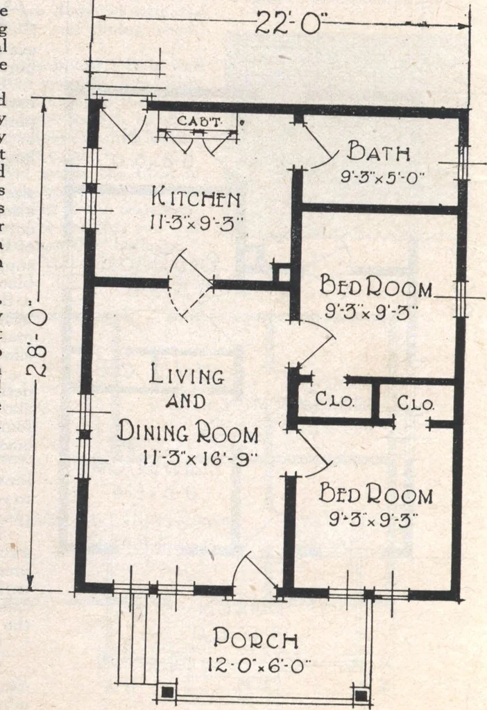 An illustration from Book A-7 of one hundred homes, 1917, leaf 25