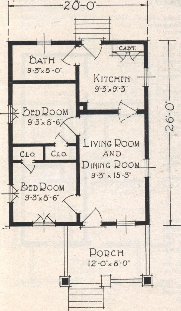 An illustration from Book A-7 of one hundred homes, 1917, leaf 26