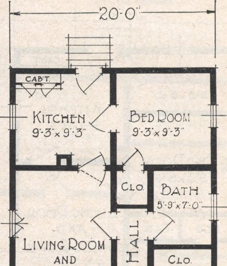 An illustration from Book A-7 of one hundred homes, 1917, leaf 27