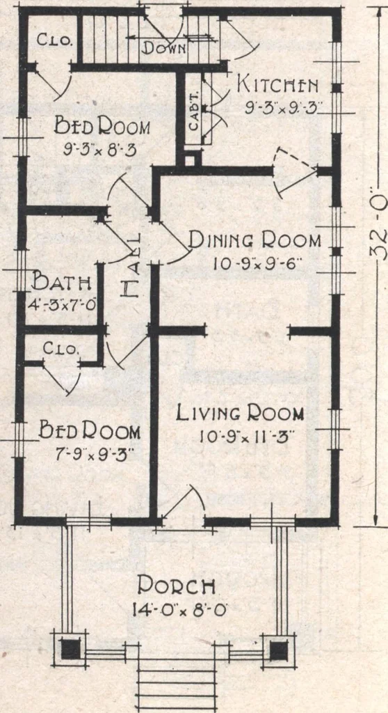 An illustration from Book A-7 of one hundred homes, 1917, leaf 31