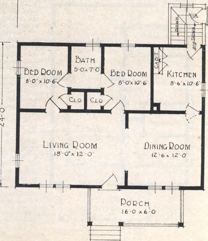 An illustration from Book A-7 of one hundred homes, 1917, leaf 33