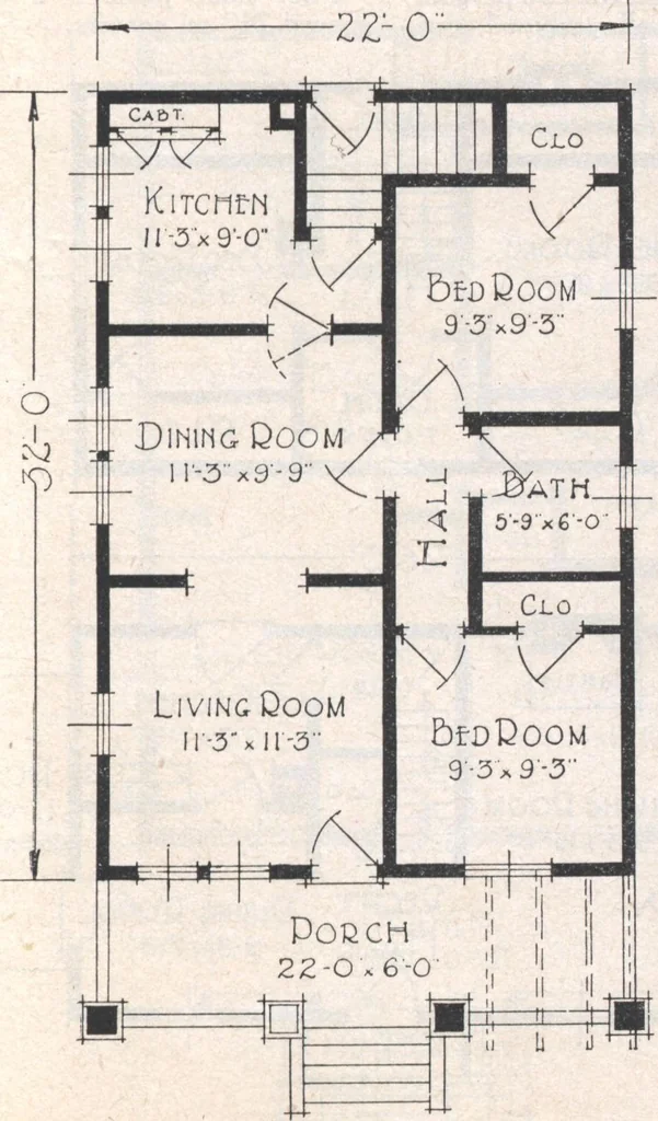 An illustration from Book A-7 of one hundred homes, 1917, leaf 34
