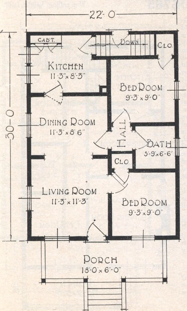 An illustration from Book A-7 of one hundred homes, 1917, leaf 36
