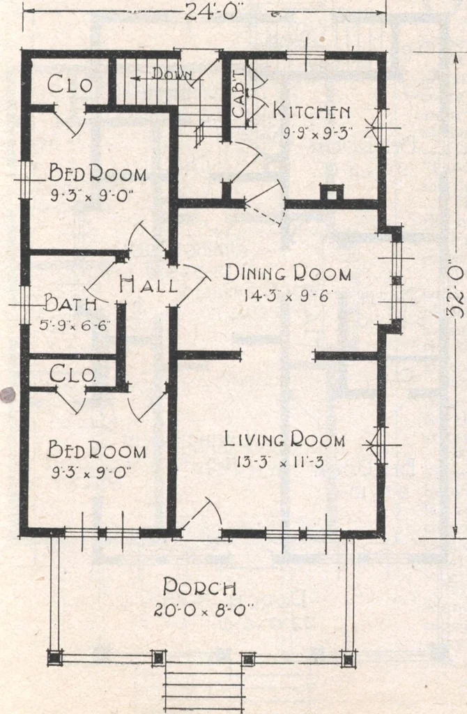 An illustration from Book A-7 of one hundred homes, 1917, leaf 38