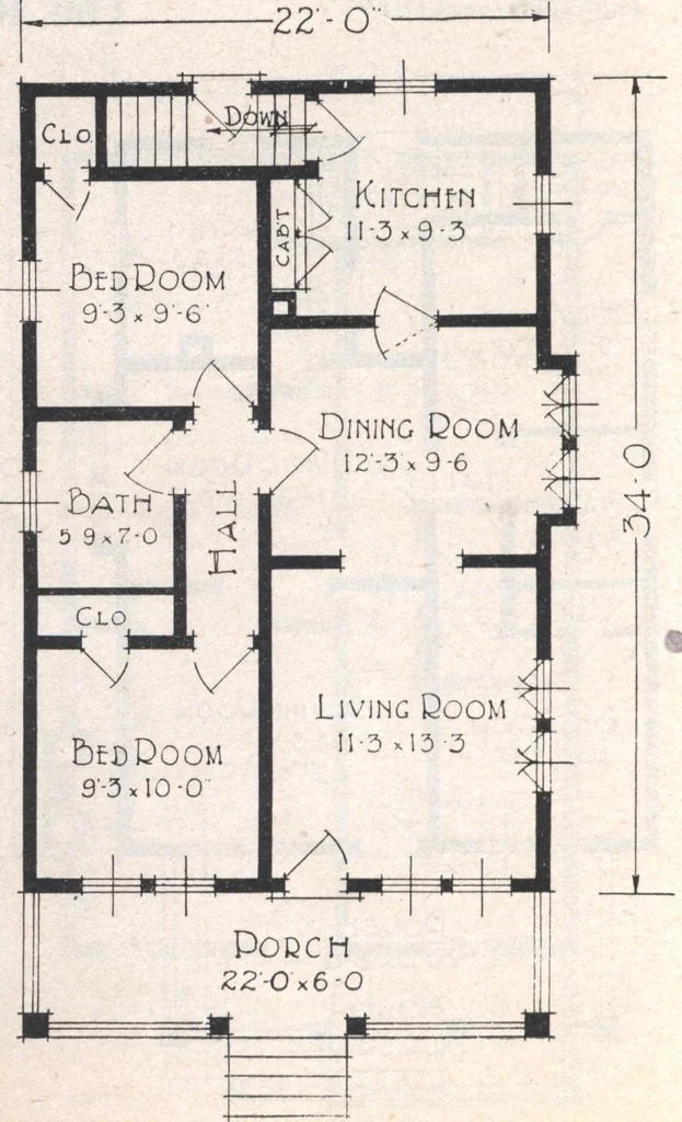 An illustration from Book A-7 of one hundred homes, 1917, leaf 39