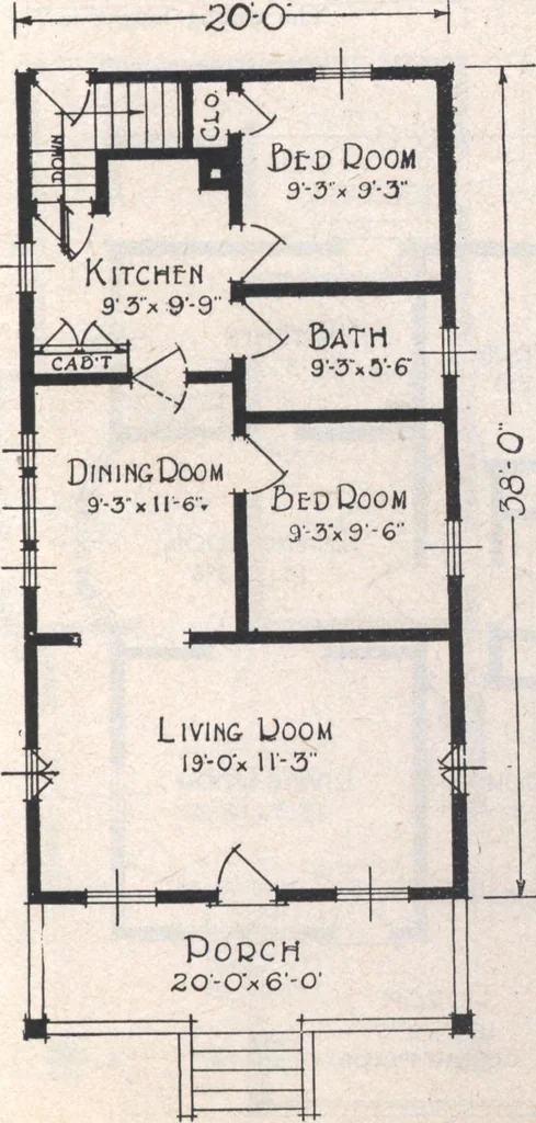 An illustration from Book A-7 of one hundred homes, 1917, leaf 42