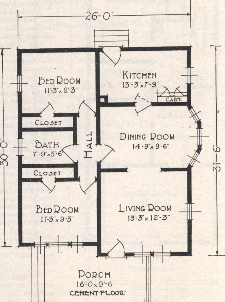 An illustration from Book A-7 of one hundred homes, 1917, leaf 43