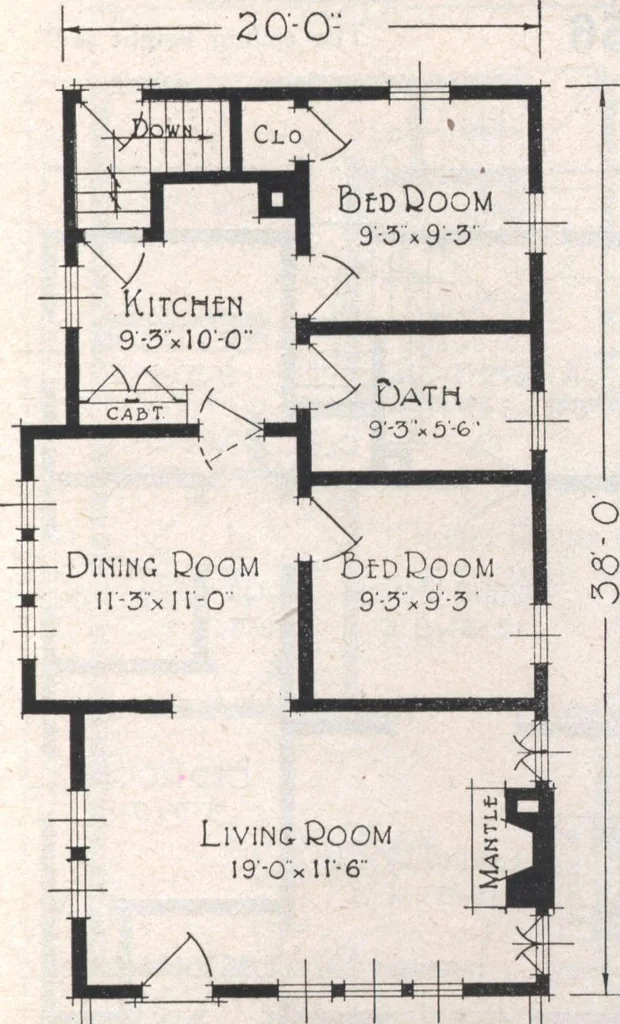 An illustration from Book A-7 of one hundred homes, 1917, leaf 44