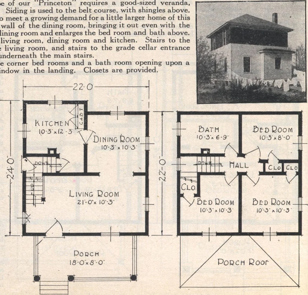 An illustration from Book A-7 of one hundred homes, 1917, leaf 51
