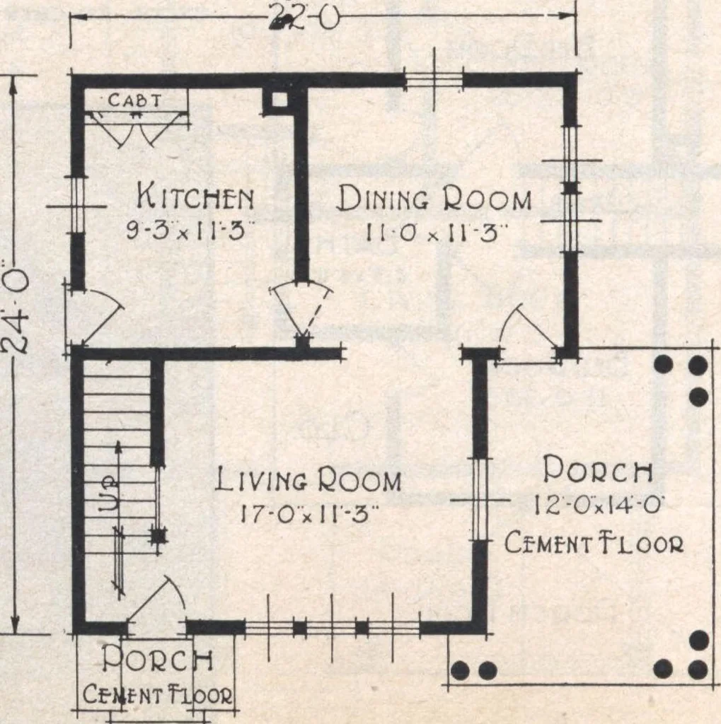 An illustration from Book A-7 of one hundred homes, 1917, leaf 53