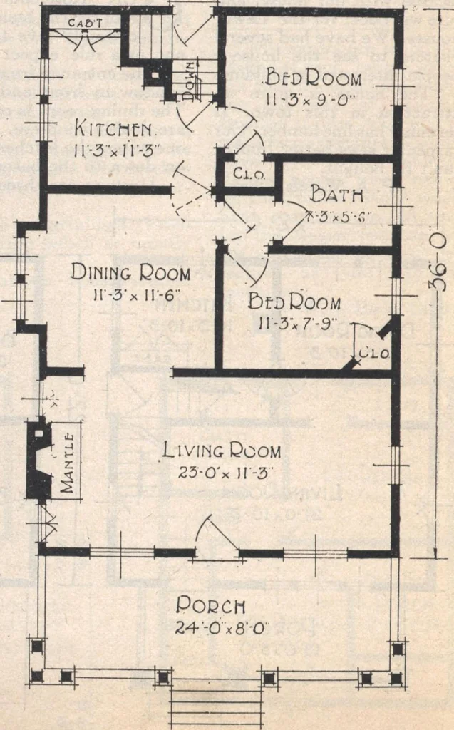 An illustration from Book A-7 of one hundred homes, 1917, leaf 55