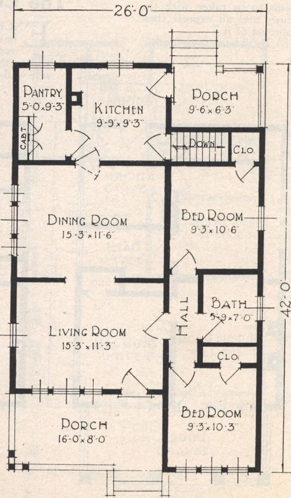 An illustration from Book A-7 of one hundred homes, 1917, leaf 57
