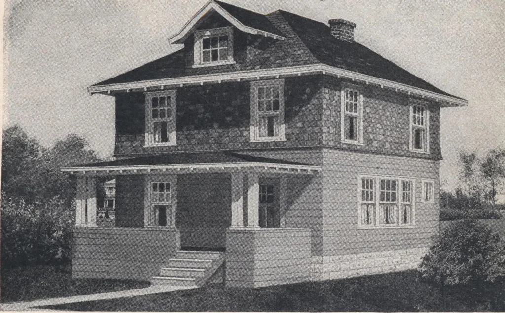 An illustration from Book A-7 of one hundred homes, 1917, leaf 58