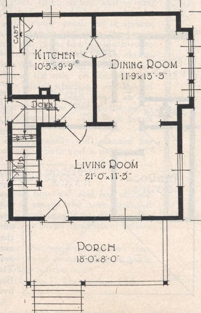 An illustration from Book A-7 of one hundred homes, 1917, leaf 59