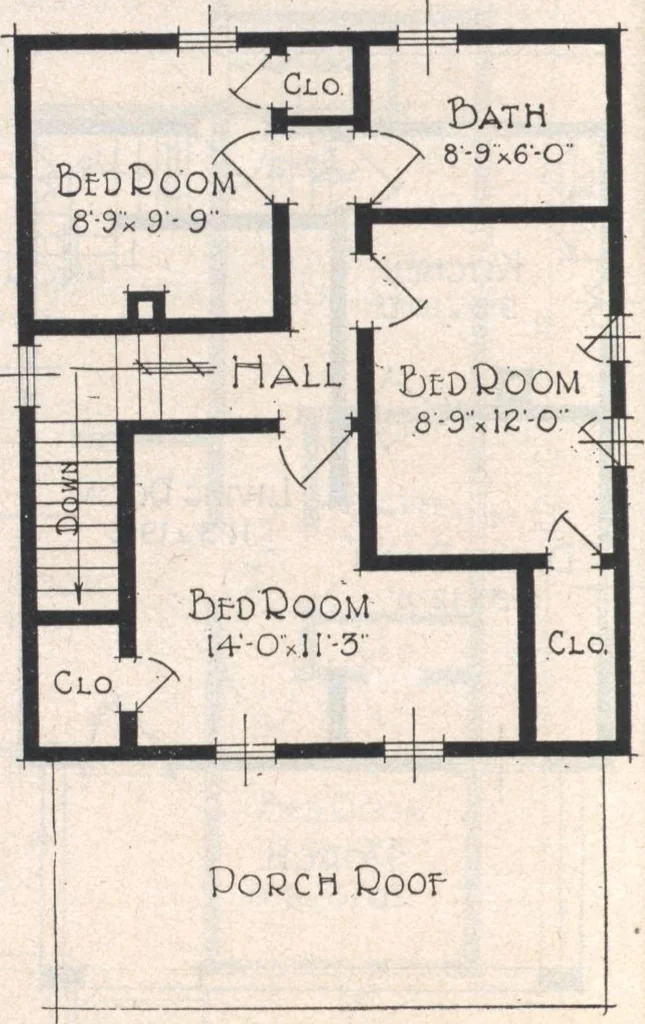 An illustration from Book A-7 of one hundred homes, 1917, leaf 59