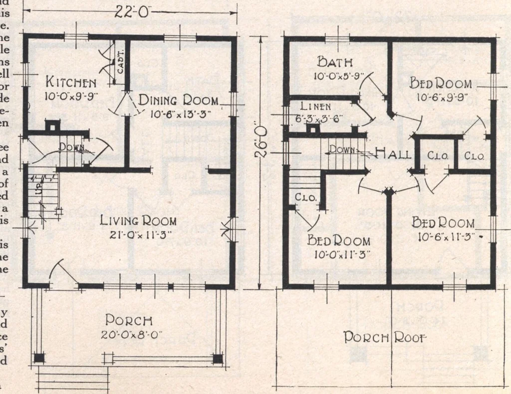 An illustration from Book A-7 of one hundred homes, 1917, leaf 61
