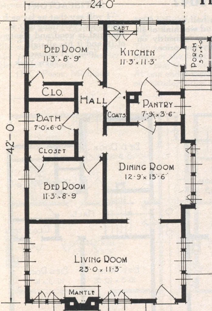 An illustration from Book A-7 of one hundred homes, 1917, leaf 62