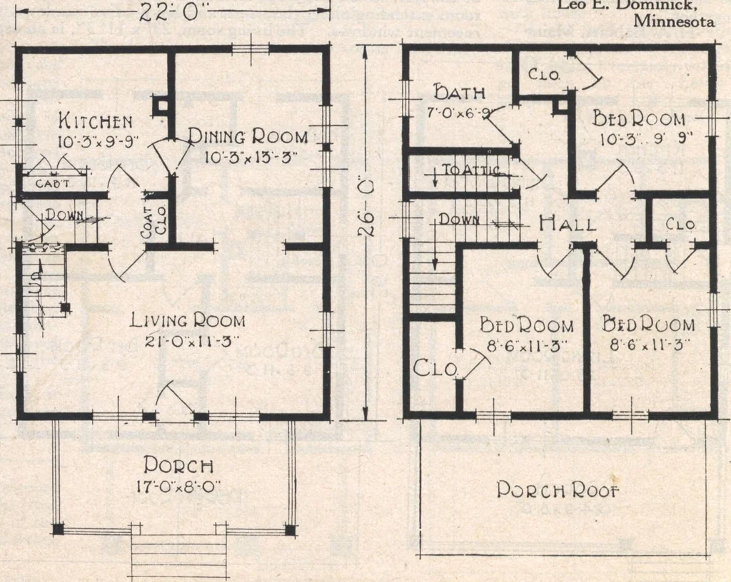 An illustration from Book A-7 of one hundred homes, 1917, leaf 69