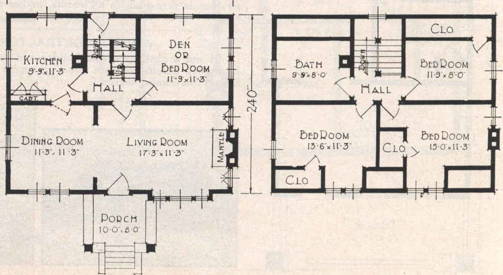 An illustration from Book A-7 of one hundred homes, 1917, leaf 73