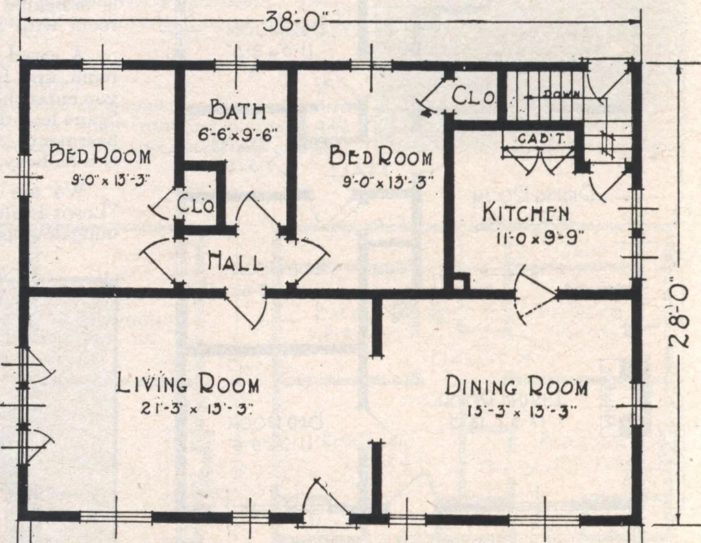 An illustration from Book A-7 of one hundred homes, 1917, leaf 75